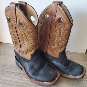 Kids Square toe Cowboy Western Boots  sz 12